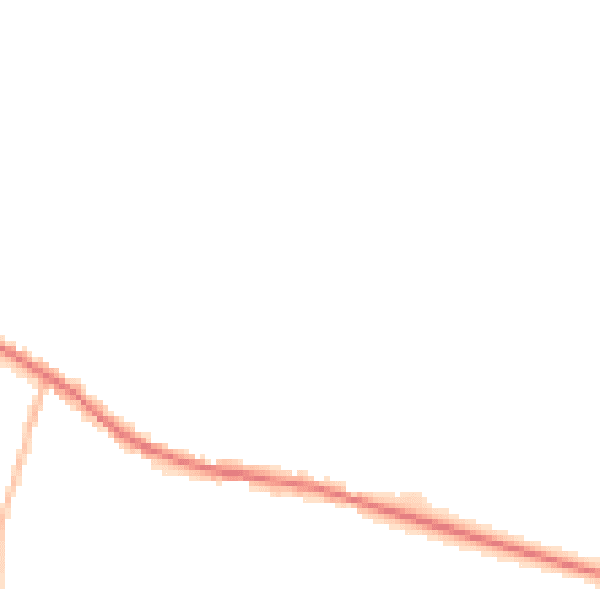 Night-time road noise heatmap for S21 3WX