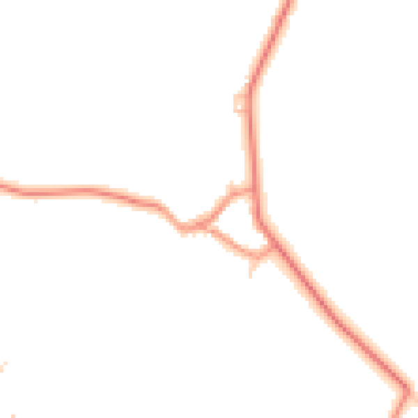 Daytime road noise heatmap for S21 3YB