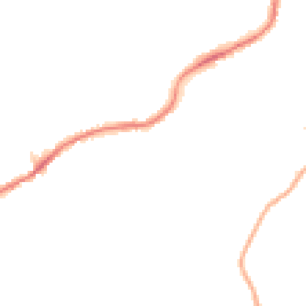 Night-time road noise heatmap for S21 4DU
