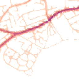 Daytime road noise heatmap for S21 4HW