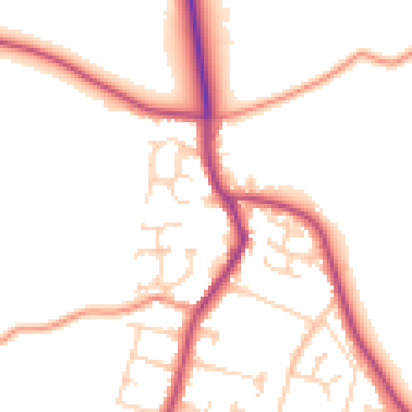 Daytime road noise heatmap for S26 3RF