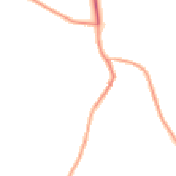 Night-time road noise heatmap for S26 3RH