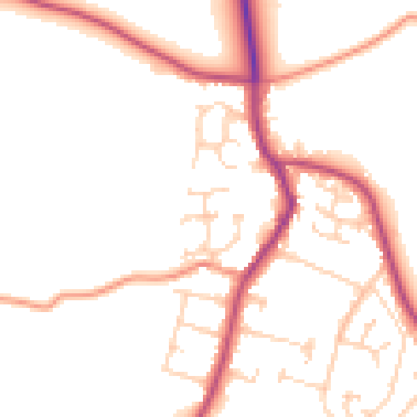 Daytime road noise heatmap for S26 3RJ