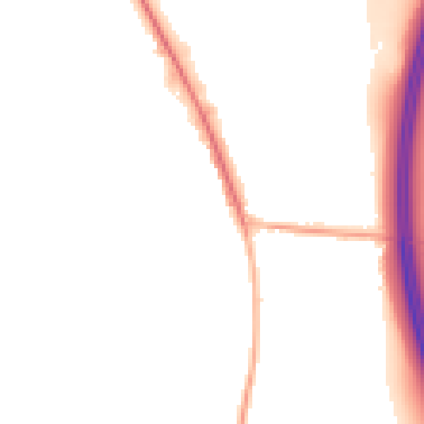 Night-time road noise heatmap for S26 5QL