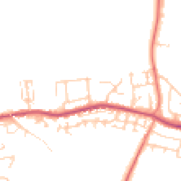 Daytime road noise heatmap for S26 6LD