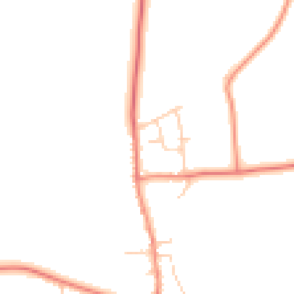 Daytime road noise heatmap for S26 7WB