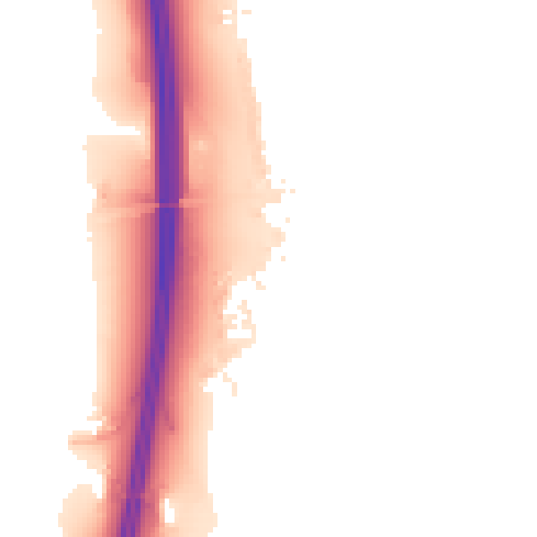 Night-time road noise heatmap for S26 7XN