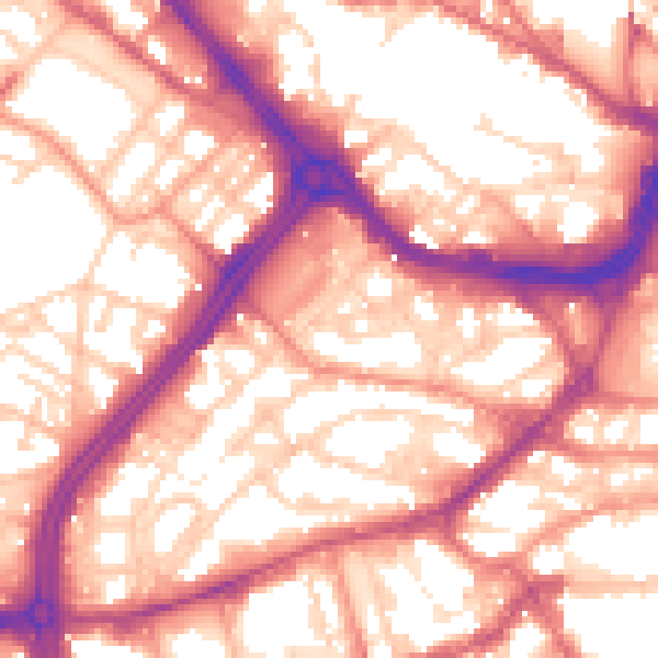 Daytime road noise heatmap for S3 7DR