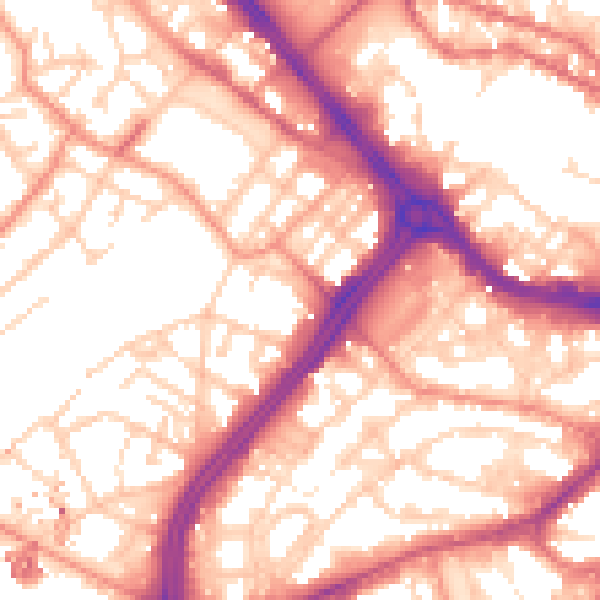 Daytime road noise heatmap for S3 7LN