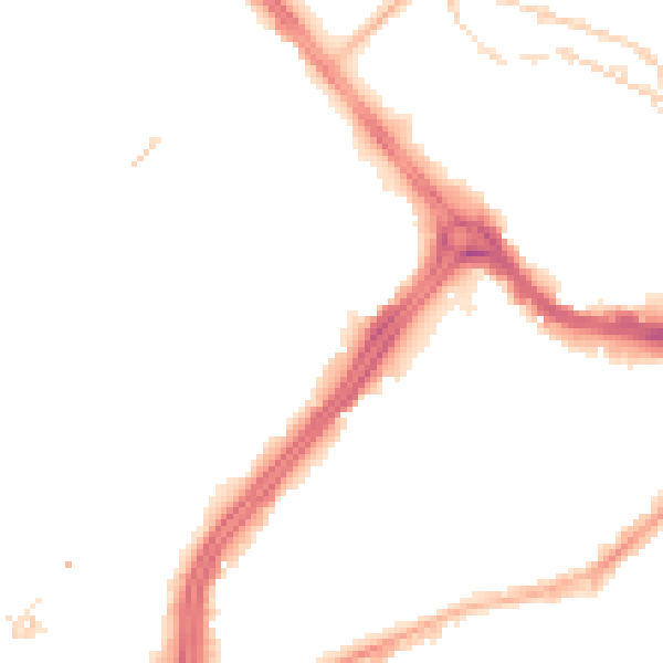 Night-time road noise heatmap for S3 7LN