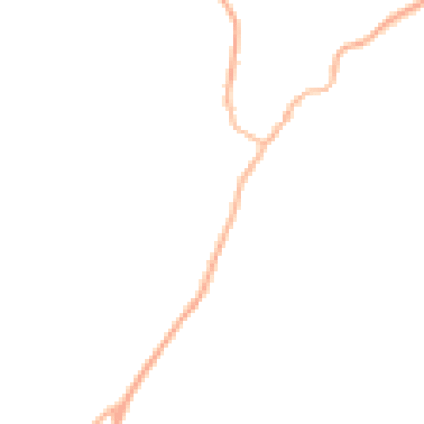 Night-time road noise heatmap for S32 2JL