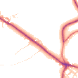 Daytime road noise heatmap for S32 4UA