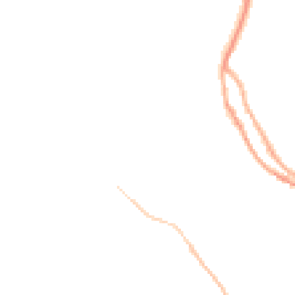 Night-time road noise heatmap for S35 0AB