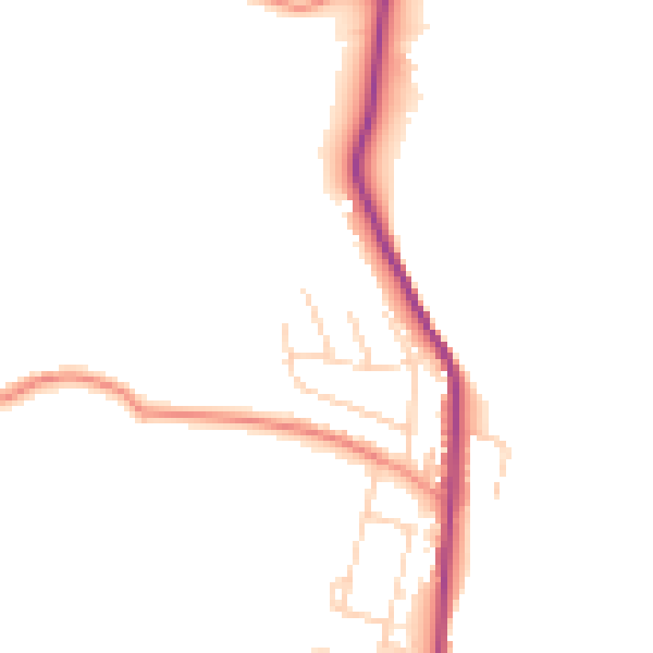 Daytime road noise heatmap for S35 0EF