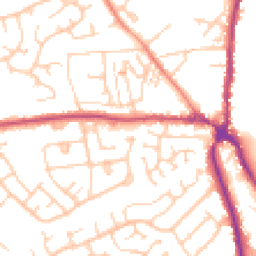 Daytime road noise heatmap for S35 1AQ