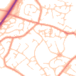 Daytime road noise heatmap for S35 4ND