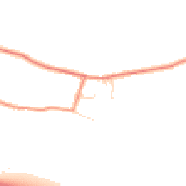 Daytime road noise heatmap for S35 7DW