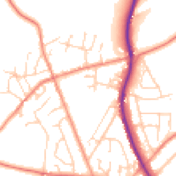 Daytime road noise heatmap for S35 8NP