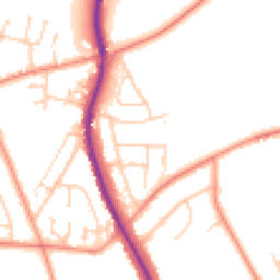 Daytime road noise heatmap for S35 8NW