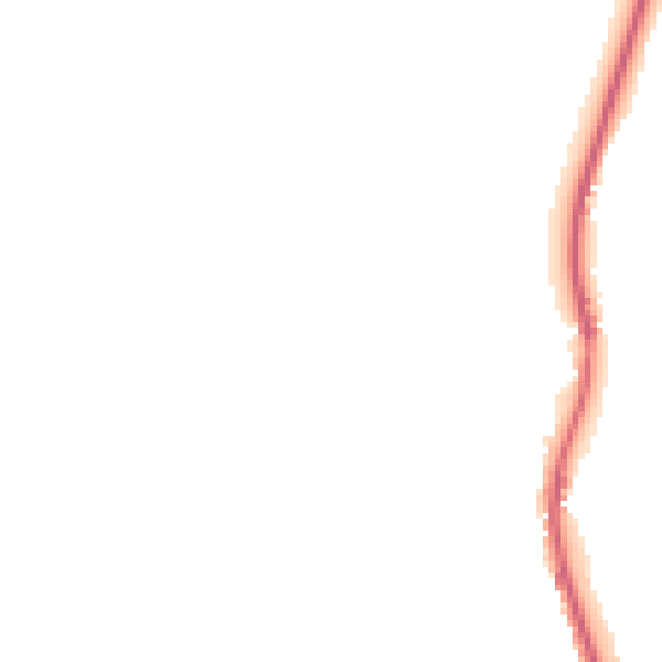 Night-time road noise heatmap for S35 8PL