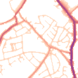 Daytime road noise heatmap for S35 9TA