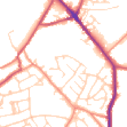 Daytime road noise heatmap for S35 9YQ
