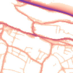 Daytime road noise heatmap for S36 1DJ