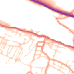 Daytime road noise heatmap for S36 1DP