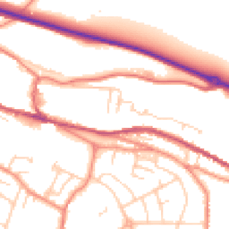 Daytime road noise heatmap for S36 2AH