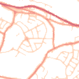 Daytime road noise heatmap for S36 2PA