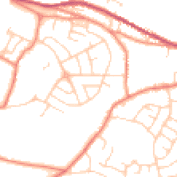 Daytime road noise heatmap for S36 2QT