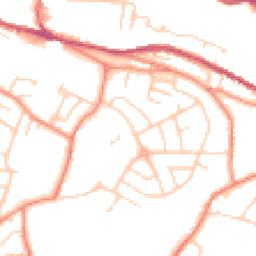 Daytime road noise heatmap for S36 2QW