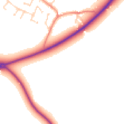 Daytime road noise heatmap for S36 7JR