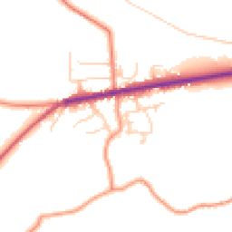Daytime road noise heatmap for S36 9NB