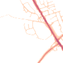 Daytime road noise heatmap for S42 5AJ