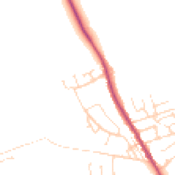 Daytime road noise heatmap for S42 5BE
