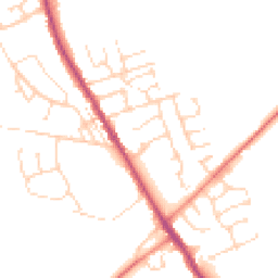 Daytime road noise heatmap for S42 5DY