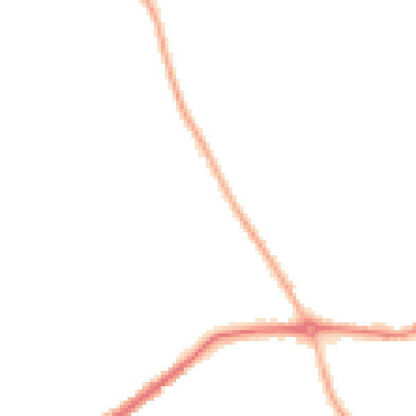 Night-time road noise heatmap for S42 5GD