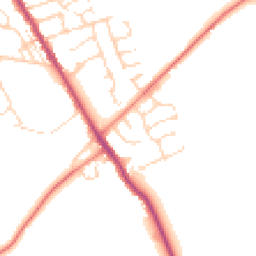 Daytime road noise heatmap for S42 5HE