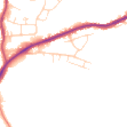 Daytime road noise heatmap for S42 5NA