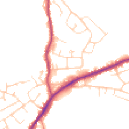Daytime road noise heatmap for S42 5PN