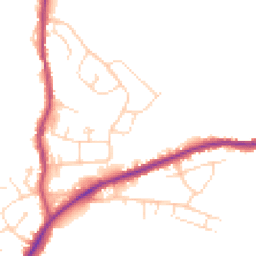 Daytime road noise heatmap for S42 5PS