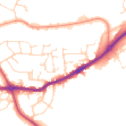Daytime road noise heatmap for S42 5RZ