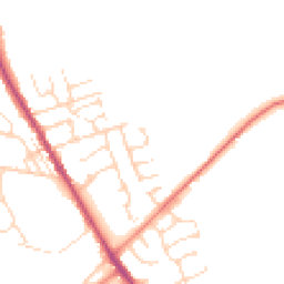 Daytime road noise heatmap for S42 5YE
