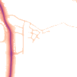 Daytime road noise heatmap for S42 6FJ