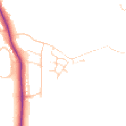 Daytime road noise heatmap for S42 6FQ