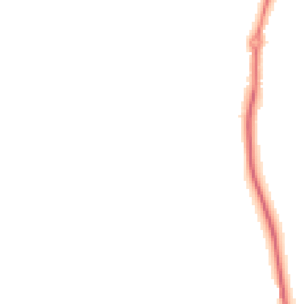 Night-time road noise heatmap for S42 6JJ