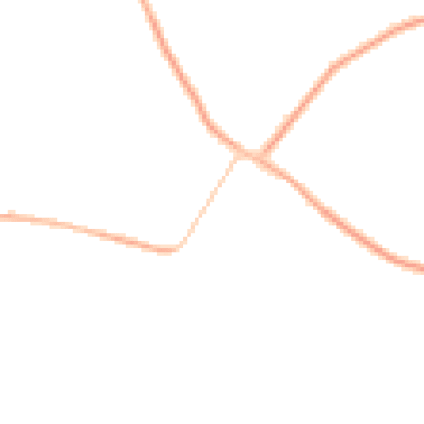 Night-time road noise heatmap for S42 7AD