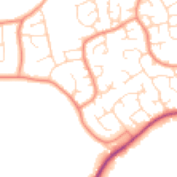 Daytime road noise heatmap for S42 7NE