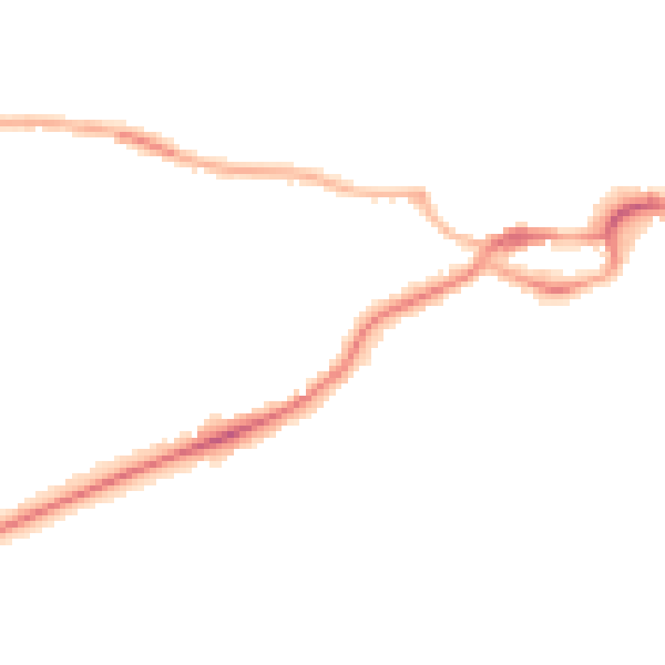 Night-time road noise heatmap for S43 1DA